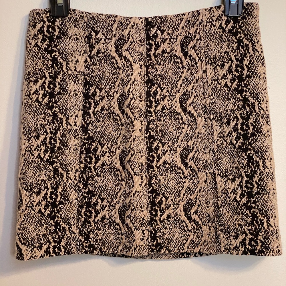 Free People Snakeskin Mini Skirt